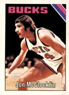 Jon McGlocklin Milwaukee Bucks 1975-76 Topps basketball card product image