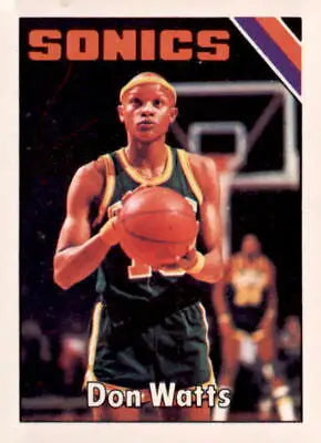 Don Watts basketball trading card from 1975-76 Topps series featuring Don Watts