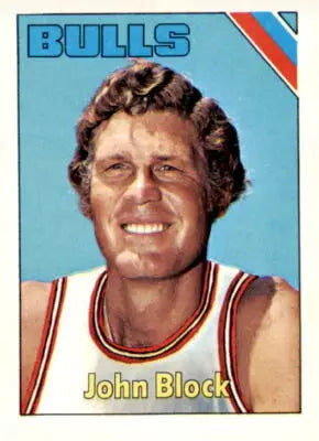 1975-76 Topps John Block basketball trading card, sports trading card collectible