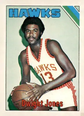 Dwight Jones basketball card from 1975-76 Topps series featuring Dwight Jones basketball collectible