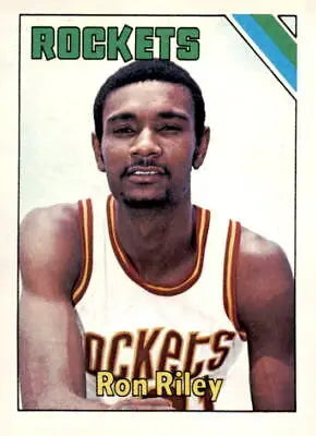 Ron Riley basketball card from 1975-76 Topps series featuring Ron Riley player image