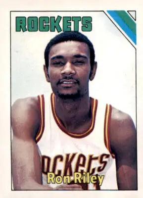 Ron Riley basketball card from 1975-76 Topps featuring Houston Rockets player