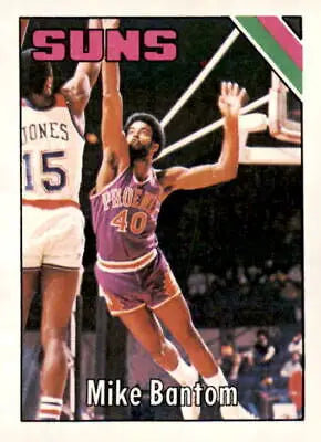 Basketball trading card featuring Mike Bantom from the 1975-76 Topps series