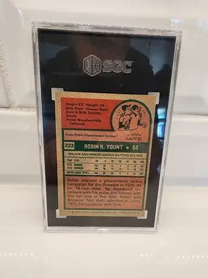 1975 Topps #223 Robin Yount Rookie SGC 4.5 Milwaukee Brewers HOF RC Card (51969)