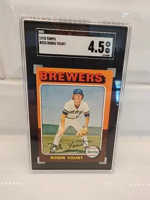 1975 Topps #223 Robin Yount Rookie SGC 4.5 Milwaukee Brewers HOF RC Card (51969)