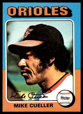 1975 Topps #410 Mike Cuellar baseball card featuring the legendary pitcher Mike Cuellar