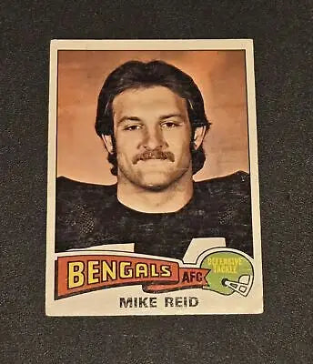 1975 Topps Mike Reid football trading card featuring Johnstown Jets player