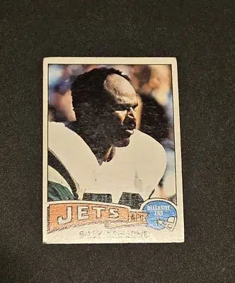 Football trading card of Billy Newsome from the York Jets, 1975 Topps #94