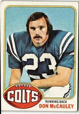 1976 Topps Don McCauley football card featuring Baltimore Colts player