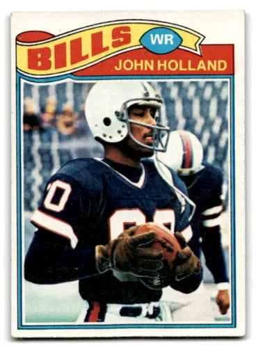1977 Topps #17 John Holland football card in excellent condition with original gloss