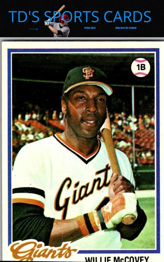 Willie McCovey 1978 Topps #34 baseball card for trading cards collectors