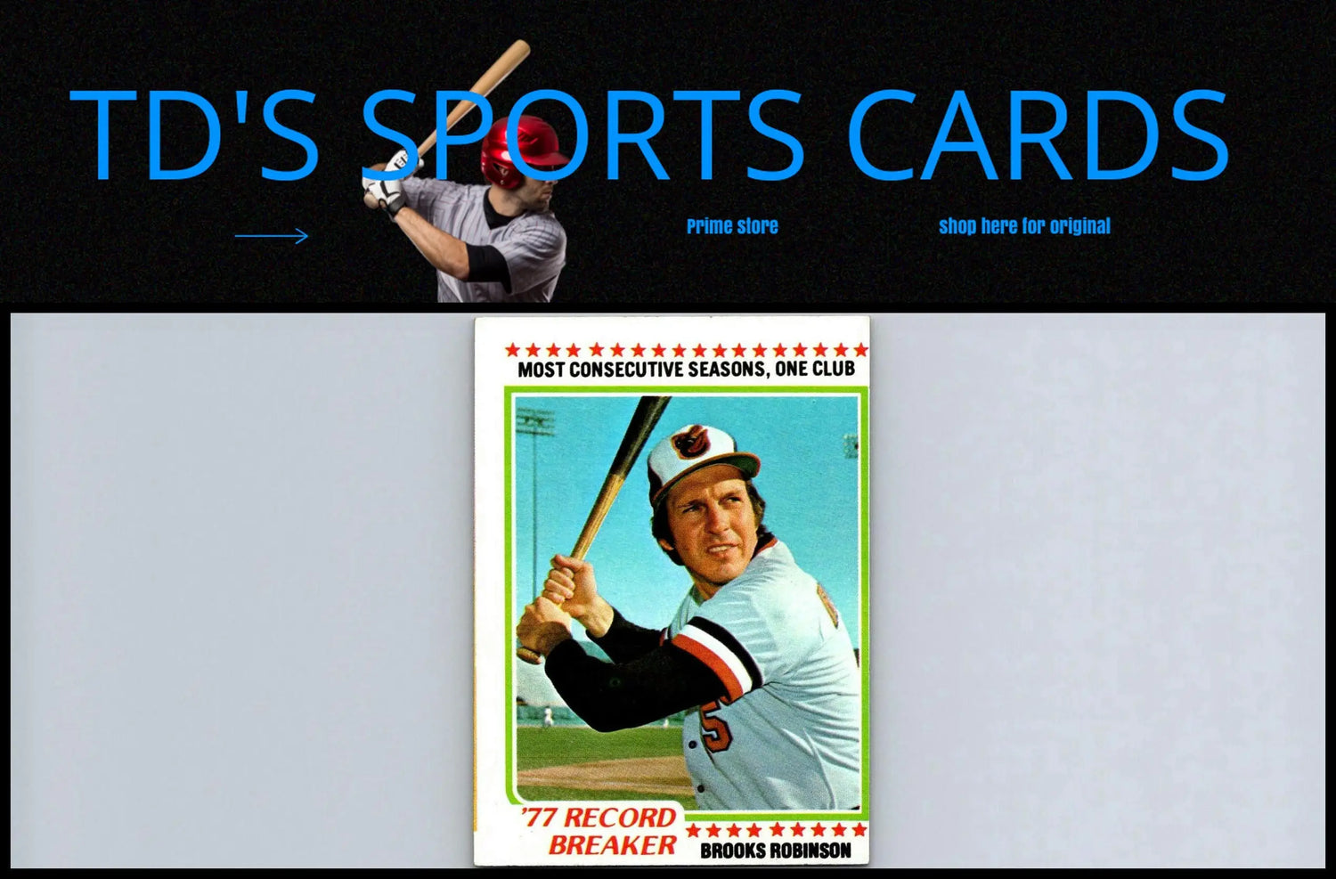 1978 Topps #4 Brooks Robinson trading card showcasing a legendary baseball player