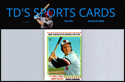 1978 Topps #4 Brooks Robinson trading card showcasing a legendary baseball player
