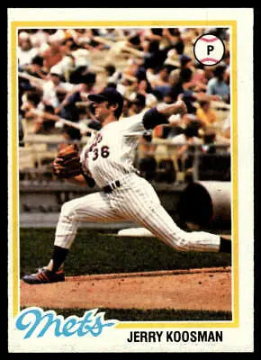 Jerry Koosman 1978 Topps #565 Baseball Card featuring New York Mets Pitcher