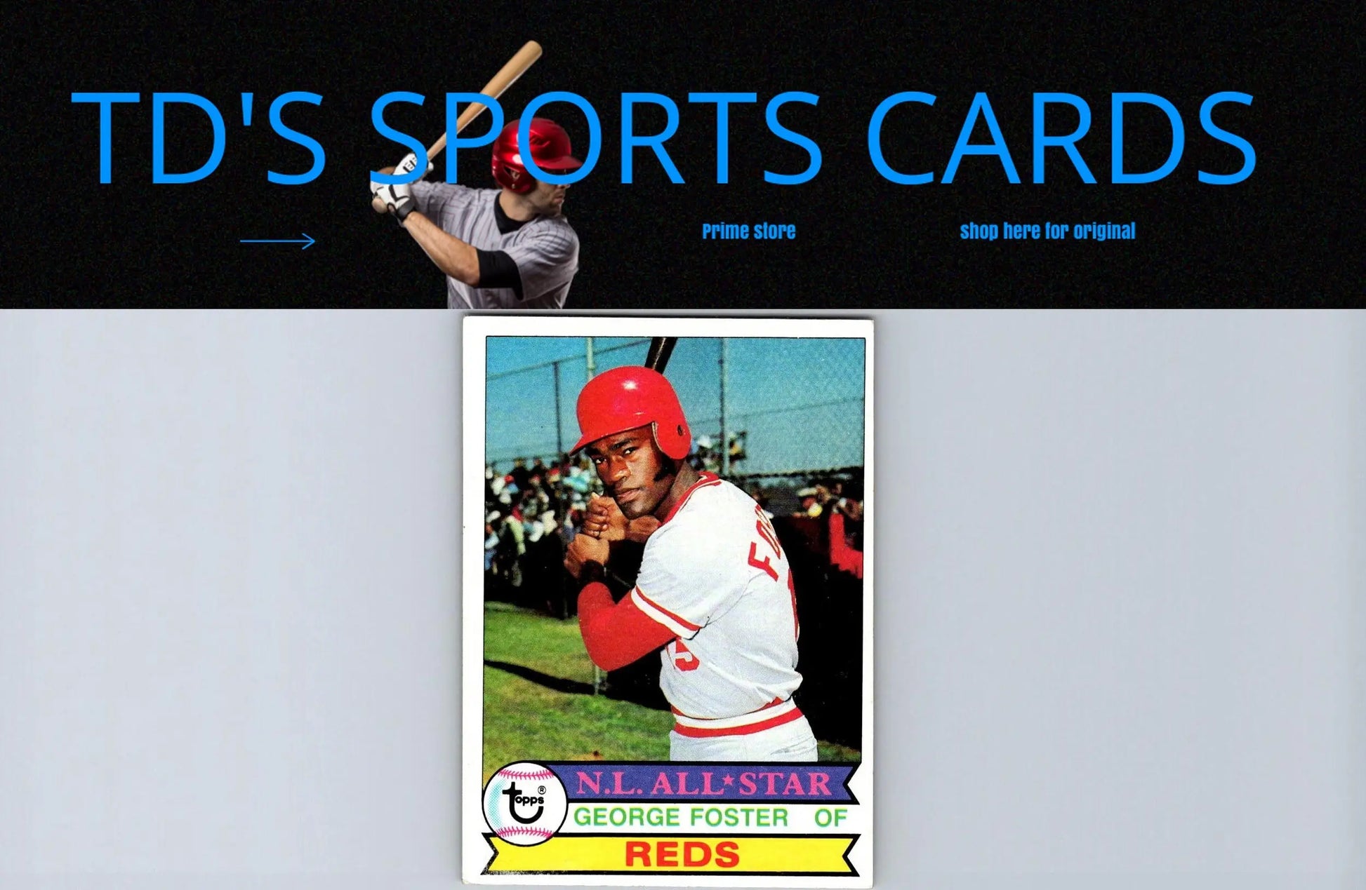 George Foster 1979 Topps #600 baseball card for trading cards collectors