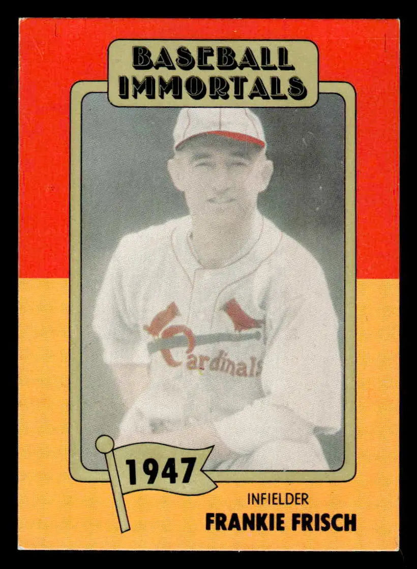 Vintage baseball card featuring Frankie Frisch 51a Frankie Frisch SSPC HOF collectible