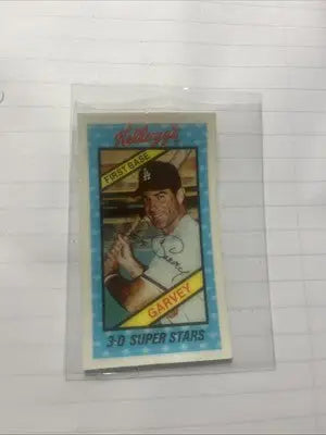 Kellogg’s 3-D Super Stars baseball card featuring Steve Garvey from 1980