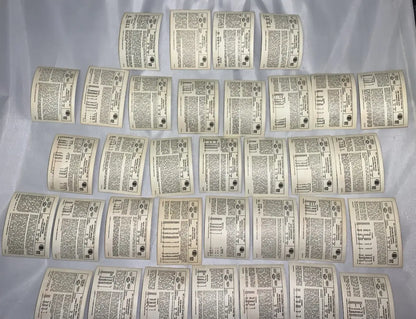 Collection of 35 light-colored nfl football stars partial card set with icons