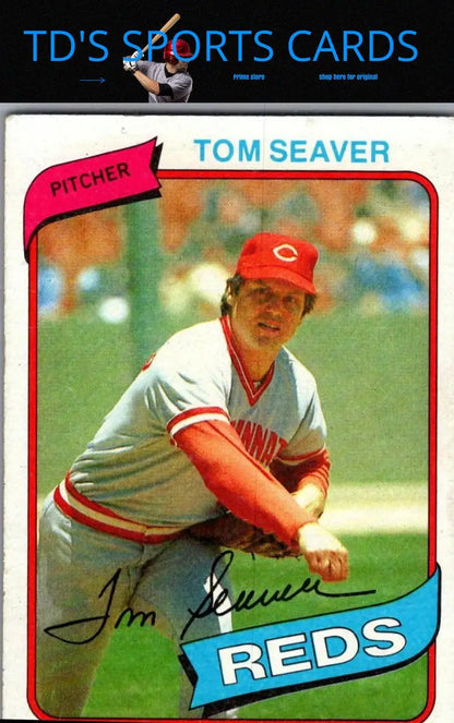 Tom Seaver baseball card from 1980 Topps #500, a must-have for trading cards collectors