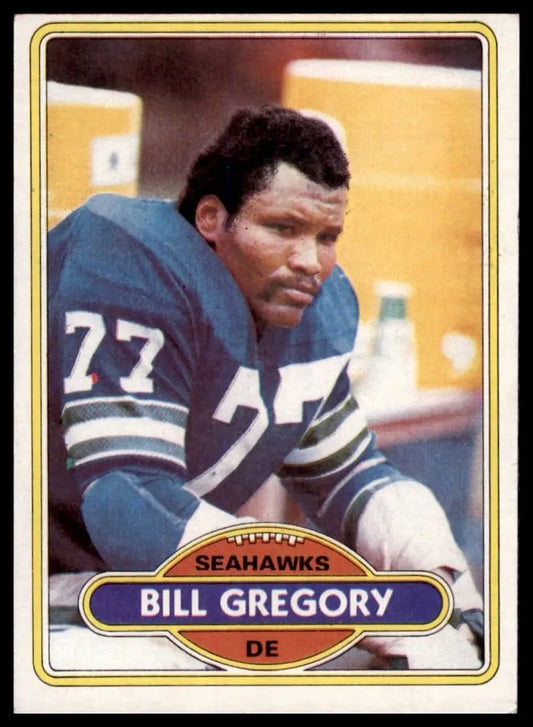 1980 Topps Bill Gregory #292 Seattle Seahawks Football Card NFL Sports - Football Card