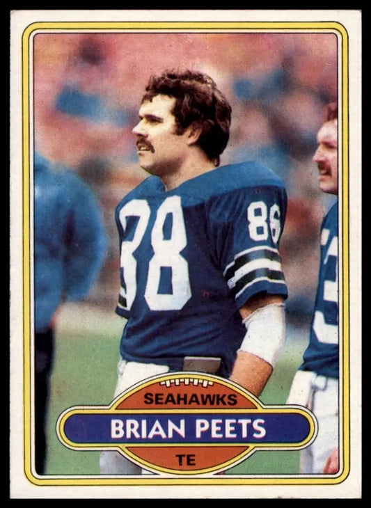 1980 Topps Brian Peets #469 Seattle Seahawks Football Card NFL Sports - Trading Card