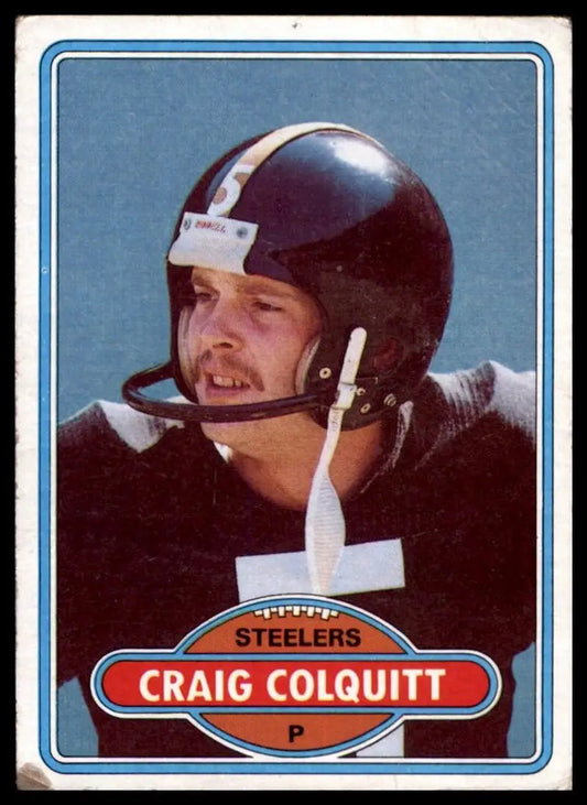 1980 Topps Craig Colquitt #416 Pittsburgh Steelers Football Card NFL Sports - Football Card