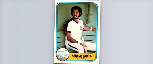 Harold Baines 1981 Fleer #346 baseball card trading cards collectible image