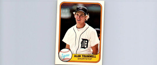 Alan Trammell 1981 Fleer #461 baseball card for collectors of trading cards