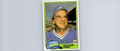 1981 Topps Traded #812 Gaylord Perry trading card featuring the baseball legend