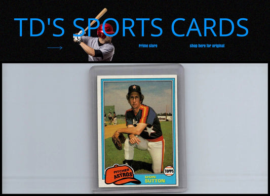 Don Sutton 1981 Topps Traded #839 baseball card for collectors and trading card enthusiasts