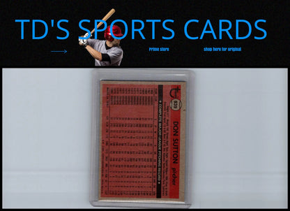 Don Sutton 1981 Topps Traded #839 trading card in mint condition