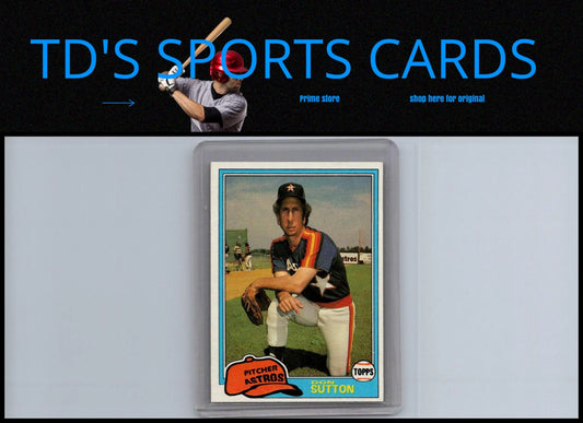 Vintage 1981 Topps Traded #839 Don Sutton trading card for collectors