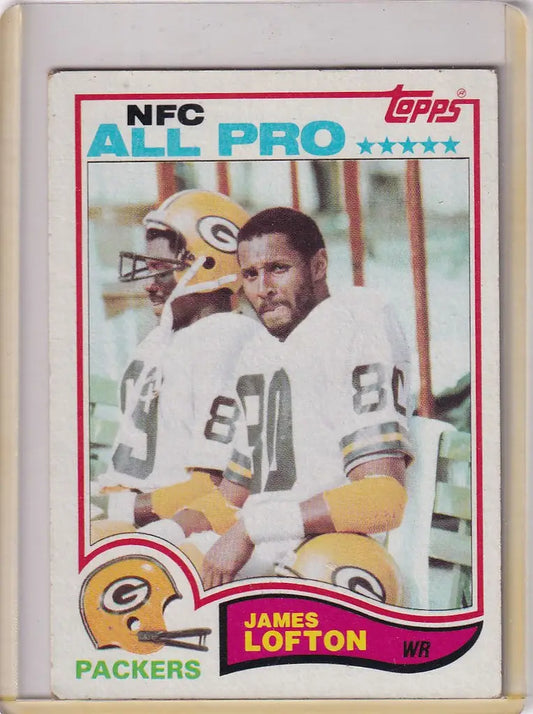 Vintage 1982 Topps #364 James Lofton Green Bay Packers football trading card
