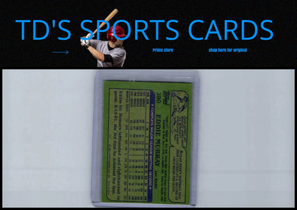 Vintage Eddie Murray baseball card from the 1982 Topps trading cards collection