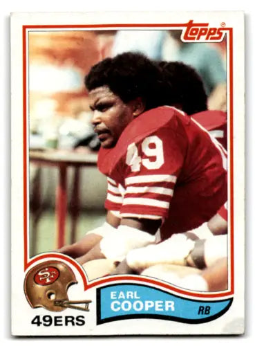 Earl Cooper football card 1982 Topps #480 original gloss Cooper G Good 49ers