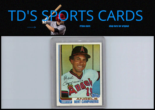 Bert Campaneris 1982 Topps #772 baseball card for trading card collectors