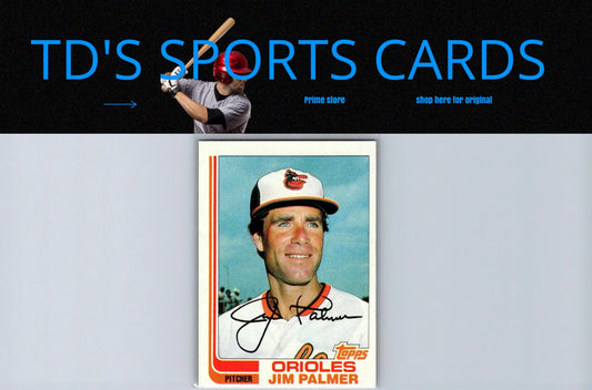 Jim Palmer 1982 Topps #80 baseball card for trading card collectors