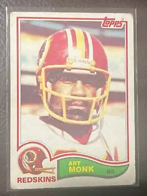 Art Monk 1982 Topps Football trading card from the Base Set #515 collection