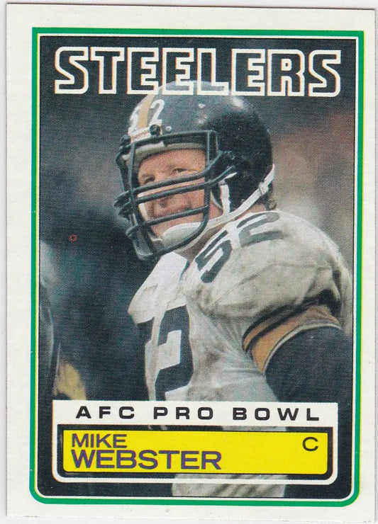 1983 Topps #368 Mike Webster All Pro Pittsburgh Steelers football card for collectors