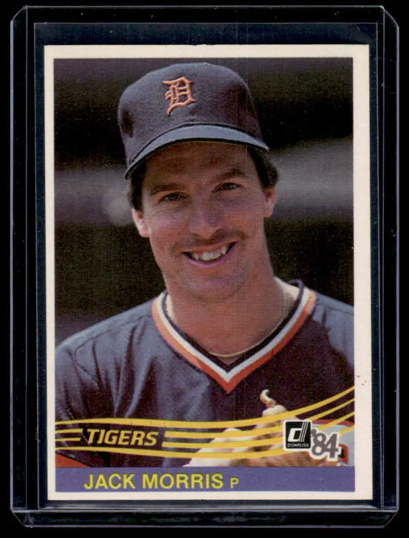 Vintage 1984 Donruss Baseball Card of Jack Morris from the Detroit Tigers