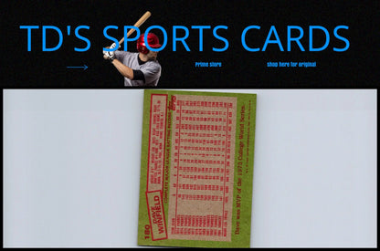 Back view of 1985 Topps #180 Dave Winfield baseball card for trading card collectors