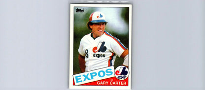 Gary Carter 1985 Topps #230 trading card showcasing the iconic baseball legend