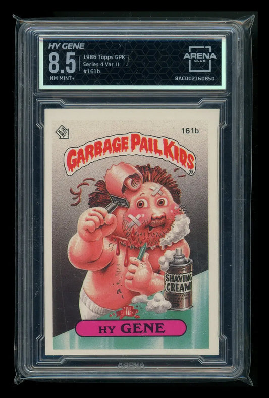 Graded 1986 Garbage Pail Kids Hy Gene 161b Arena Club trading card 8.5 NM-MINT