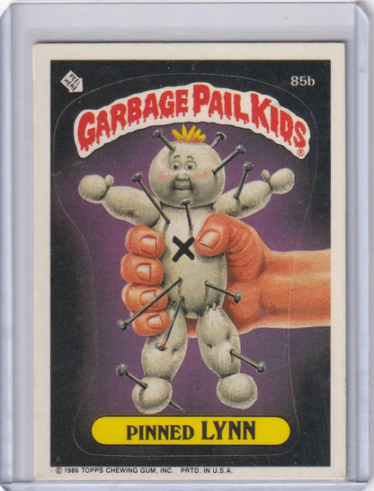 Garbage Pail Kids trading card 1986 Pail Kids Series 3 85b Pinned Lynn