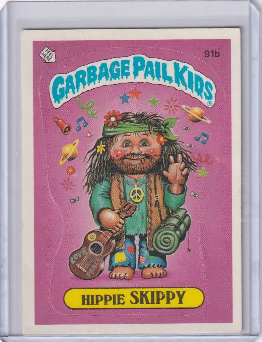 Garbage Pail Kids trading card from Series 3 91b Hippie Skippy collection