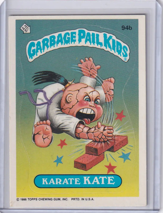 Garbage Pail Kids Series 3 94b Karate Kate trading card displayed in product image