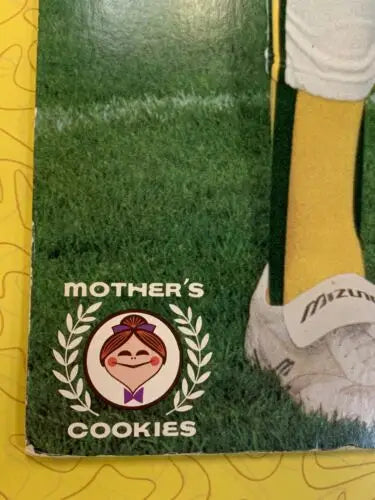 Mother’s Cookies logo on 1986 Store Display featuring Jose Canseco Trading Cards