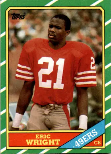 1986 Topps #167 Eric Wright football card with original gloss NM condition for collectors