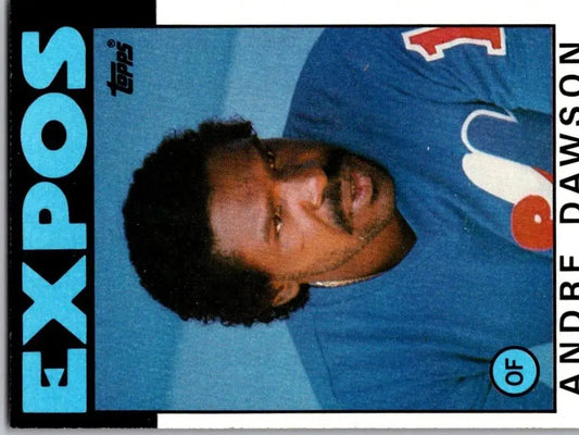 1986 Topps #760 Andre Dawson baseball card for collectors and sports memorabilia enthusiasts