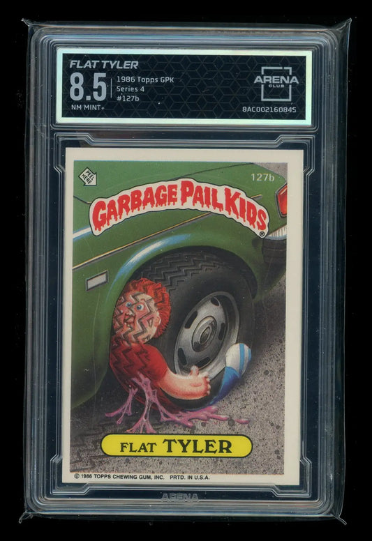 1986 Topps Garbage Pail Kids Flat Tyler #127b trading card rated NM-MINT 8.5